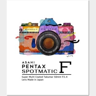 Colorful vintage camera Asahi Pentax Spotmatic F Posters and Art